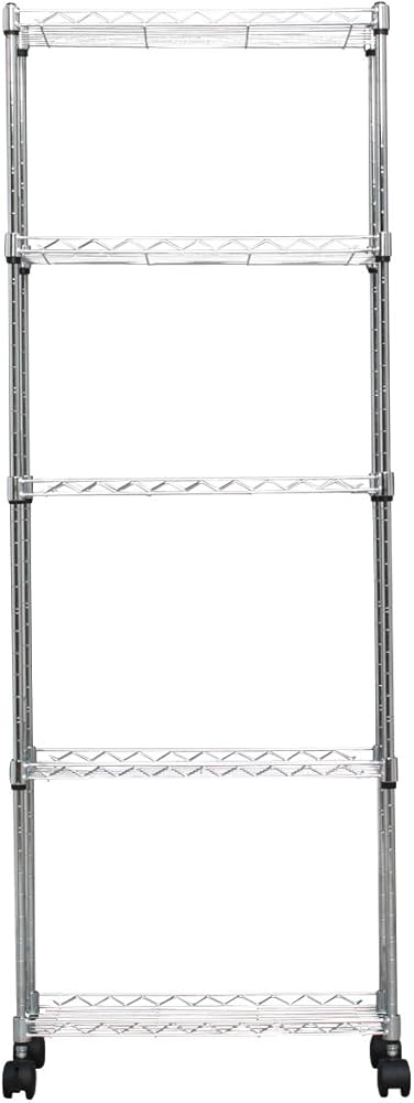 Amazon｜アイリスオーヤマ ラック メタルラック本体 5段 キャスター